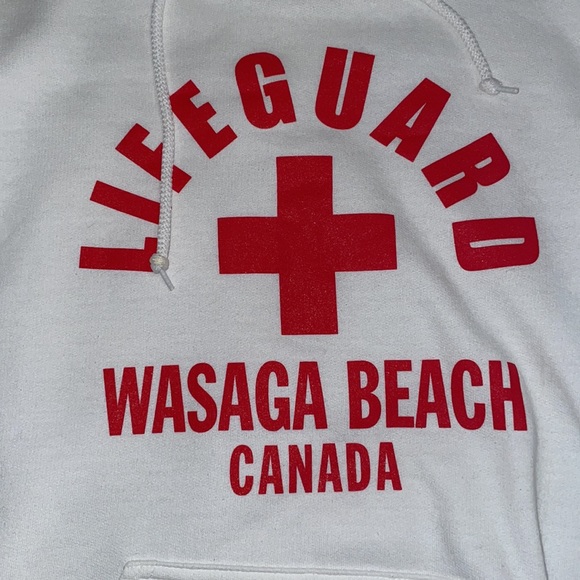 White Lifeguard Hoodie - Picture 2 of 4